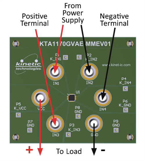 Location Circuit - Kinetic Technologies KTA1170GVAE-MMEV01 Evaluation Kit